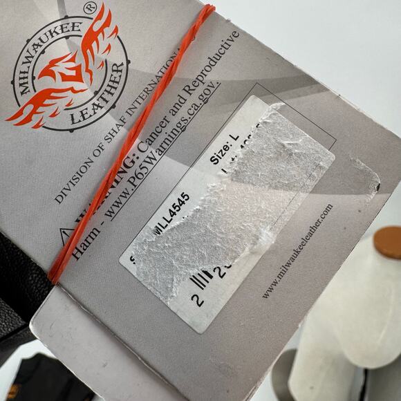 NWT Milwaukee Leathers MLL4545 Black leather Classic 4 snap vest - Picture 5 of 8